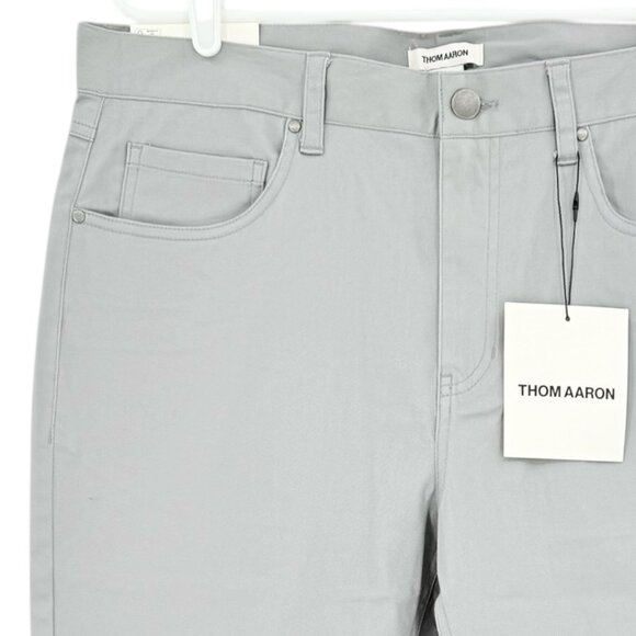 Thom Aaron Men's Stretch Slim Fit Lightweight Gray Chino Pants Size 36x30 NWT - Picture 5 of 12